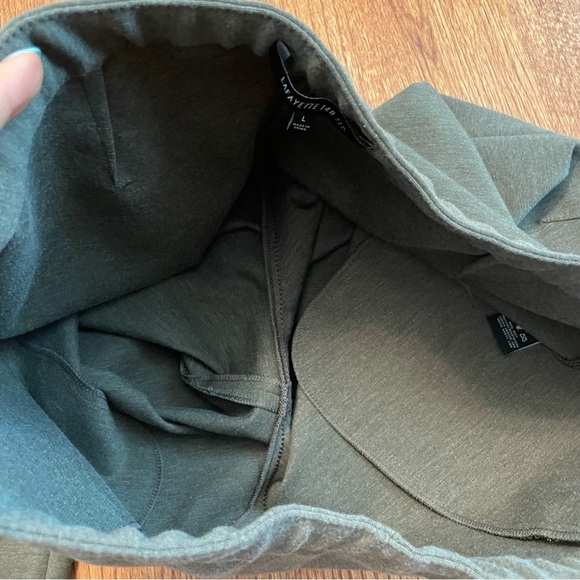 Lafayette 148 NY pull up zip pockets ankle pants size L - Picture 7 of 12